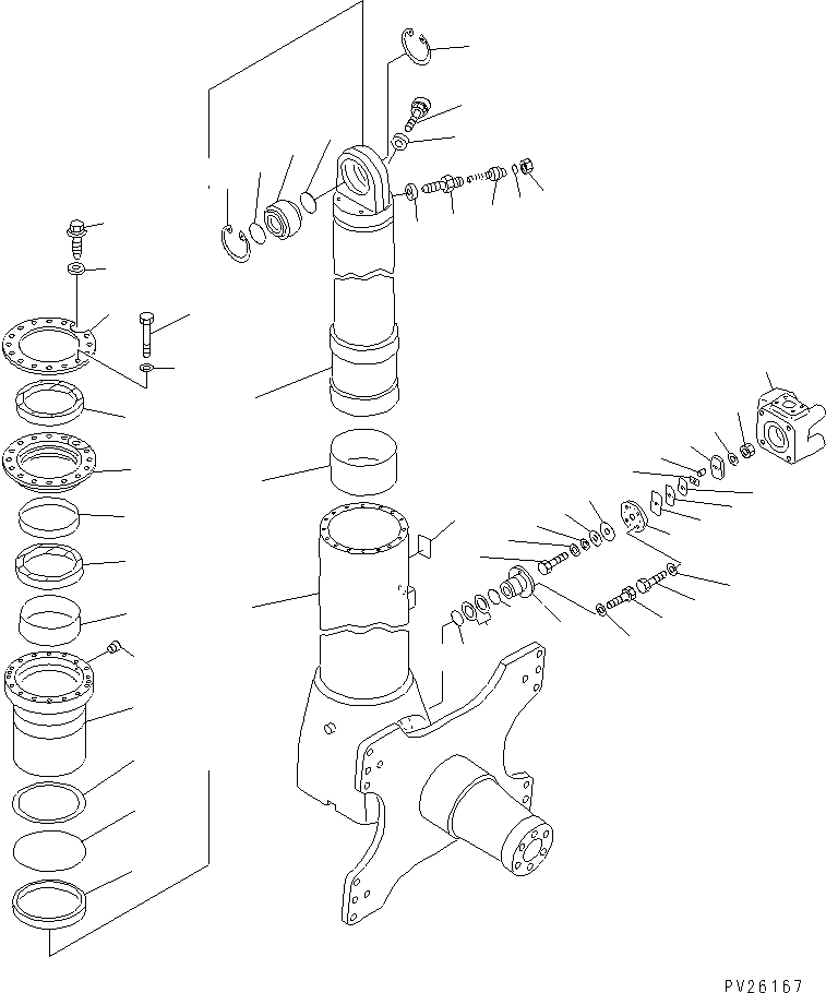 FRONT SUSPENSION A.,(AUTO SUS.) 561-50-6C500 KOMATSU