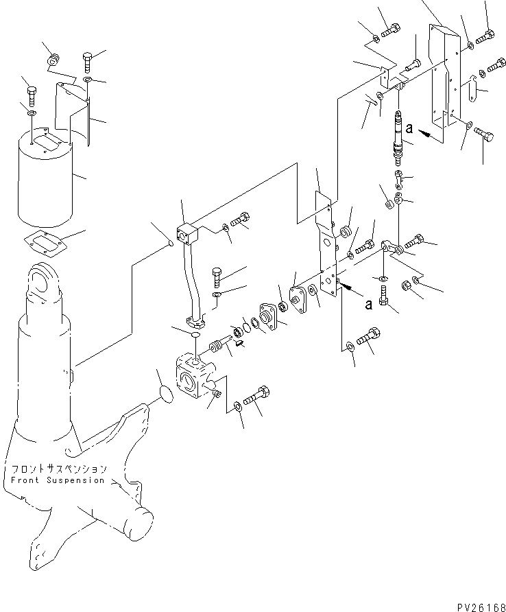 SUSPENSION ASS'Y,FRONT (561-50-6CT02) KOMATSU