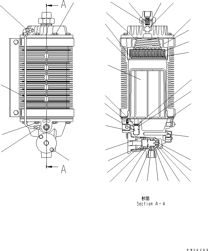 AIR DRYER ASS'Y 566-35-6A910 KOMATSU