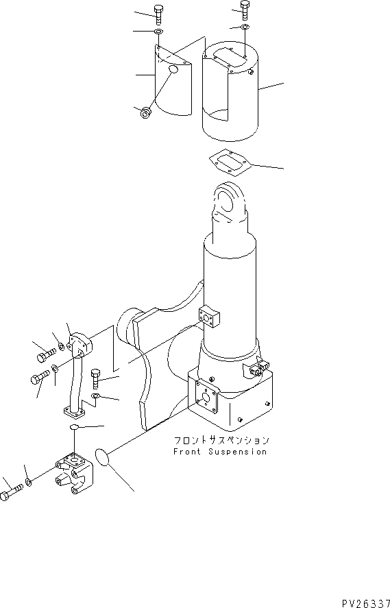SUSPENSION ASS'Y,FRONT (561-50-61004) KOMATSU