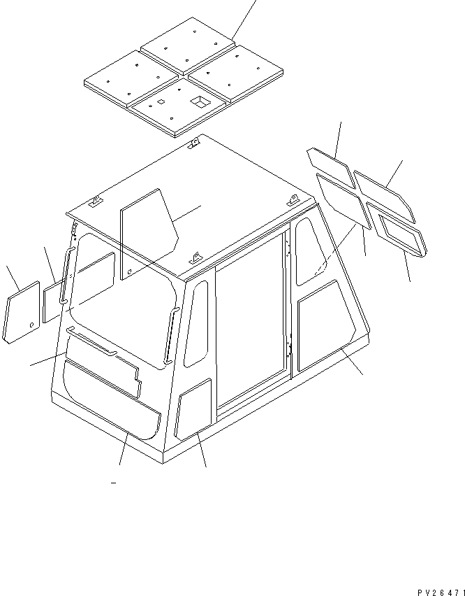 PAD,ROOF 567-54-73271 KOMATSU