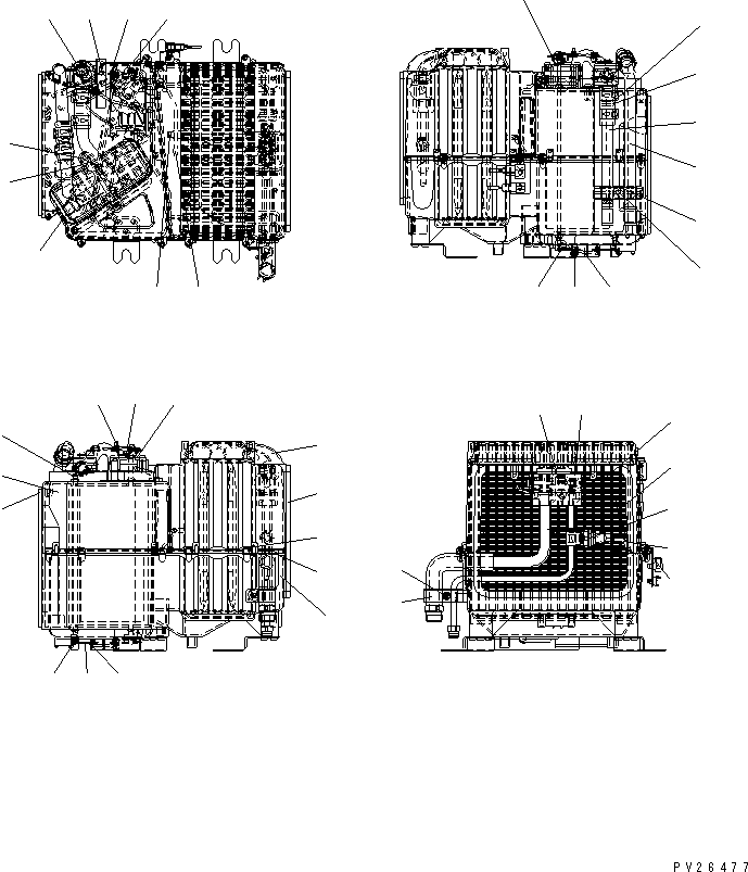 AIR CONDITIONER UNIT 567-07-73411 KOMATSU