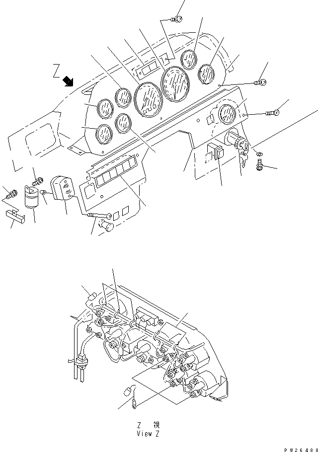 Панель 567-06-71190 KOMATSU