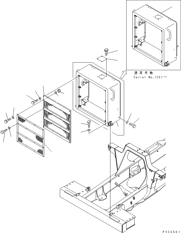 GRILL 567-92-71120 KOMATSU