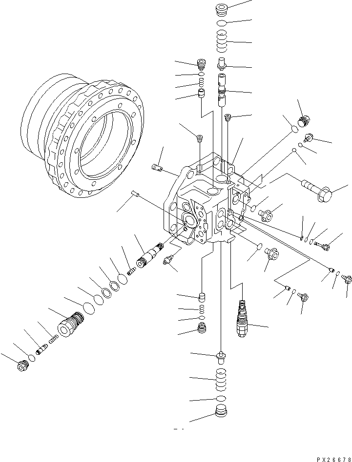 END COVER SUB ASS'Y (\7\706-88-00020) KOMATSU