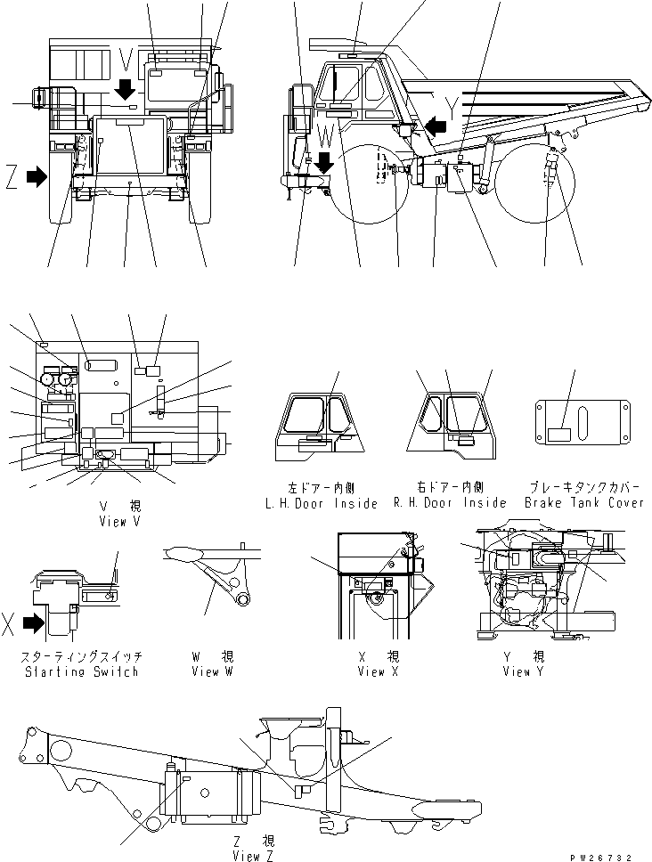 CHART, OIL,FRENCH 566-93-6A264 KOMATSU