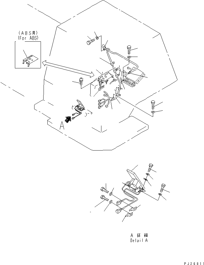 Жгут проводов 569-44-61211 KOMATSU