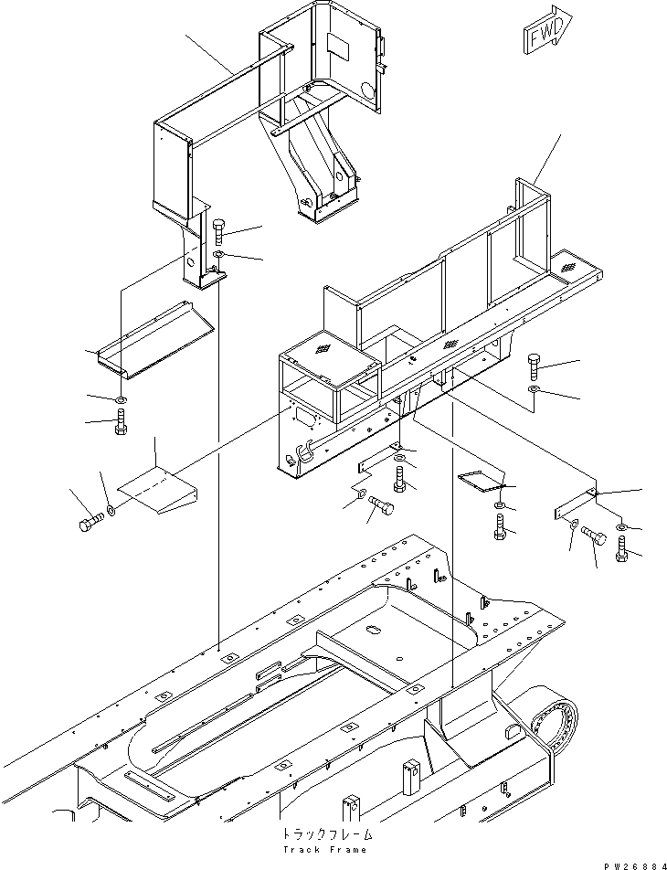 FRAME,(FOR OVER FEED SENSOR) 8248-99-9137 KOMATSU