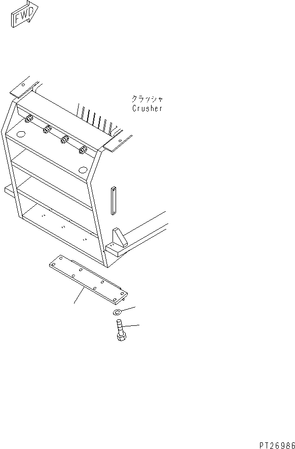 Кронштейн 8242-70-2152 KOMATSU