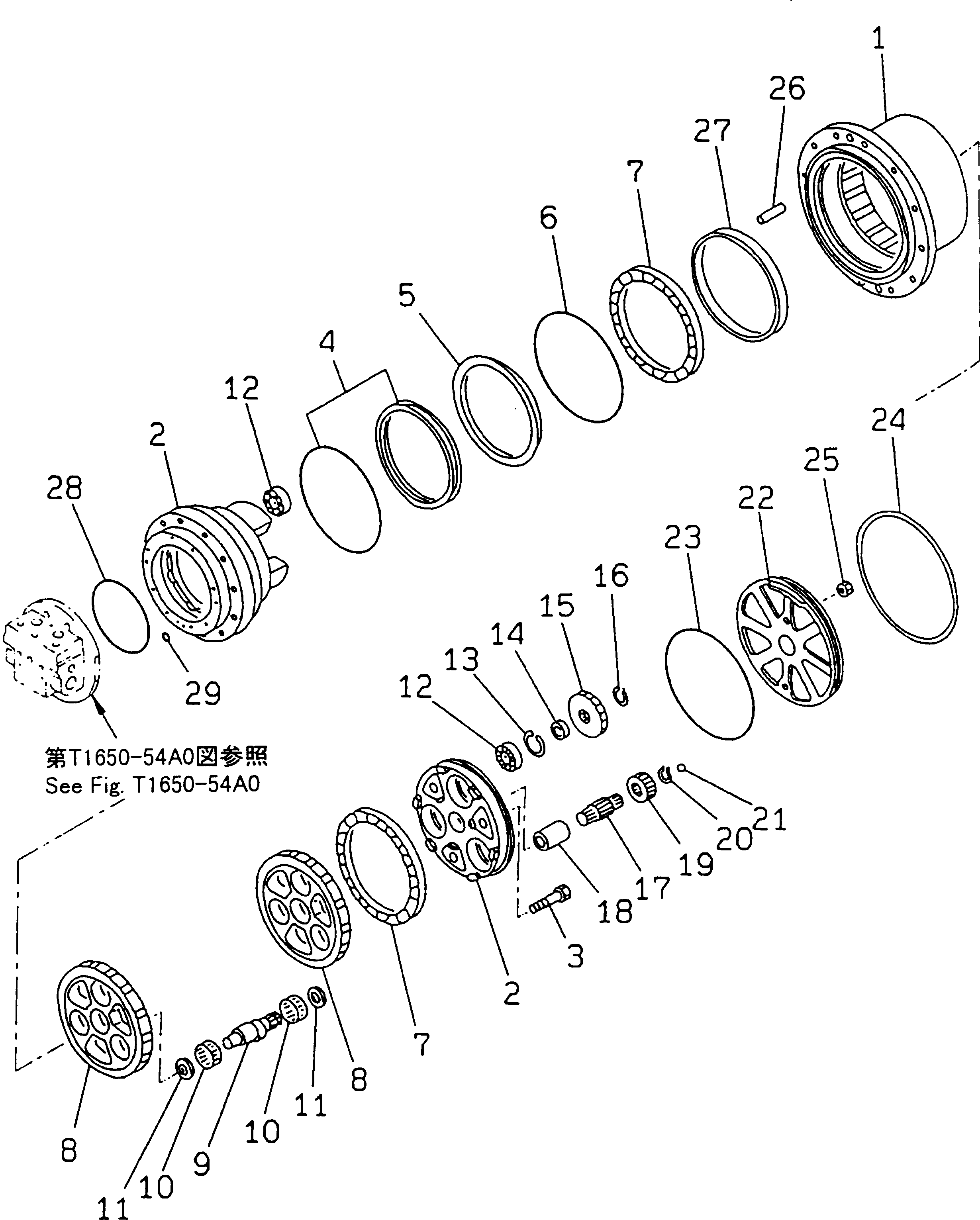 SPINDLE KIT (\7\TZ970B1102-00) KOMATSU