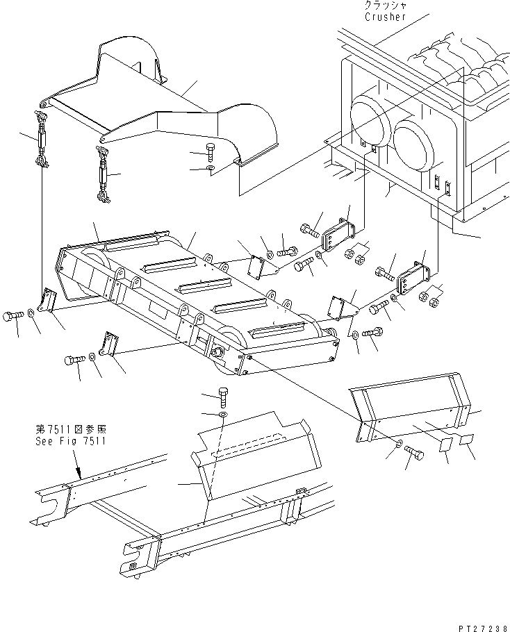 CHUTE 8261-78-1131 KOMATSU
