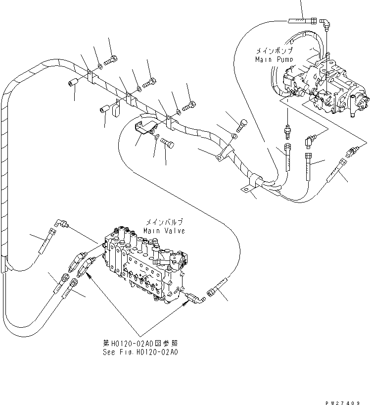 Шланг 07096-00226 KOMATSU