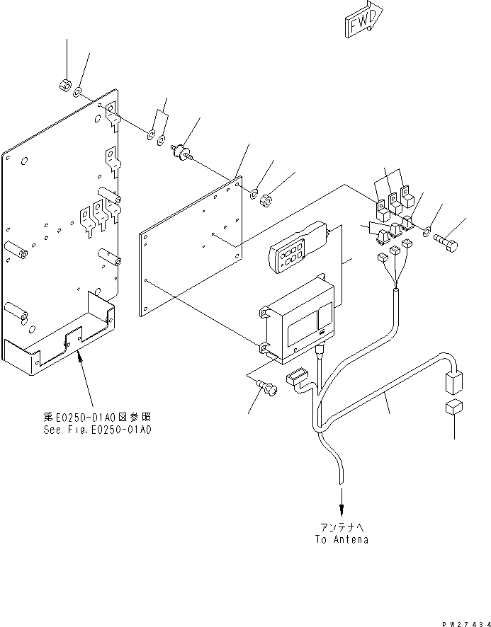 BOX ASS'Y,(NORTH AMERICA SPEC.) 8287-06-5220 KOMATSU