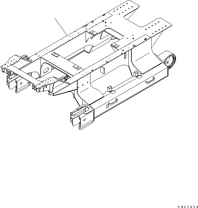 Рама гусеничной тележки 8287-30-2111 KOMATSU
