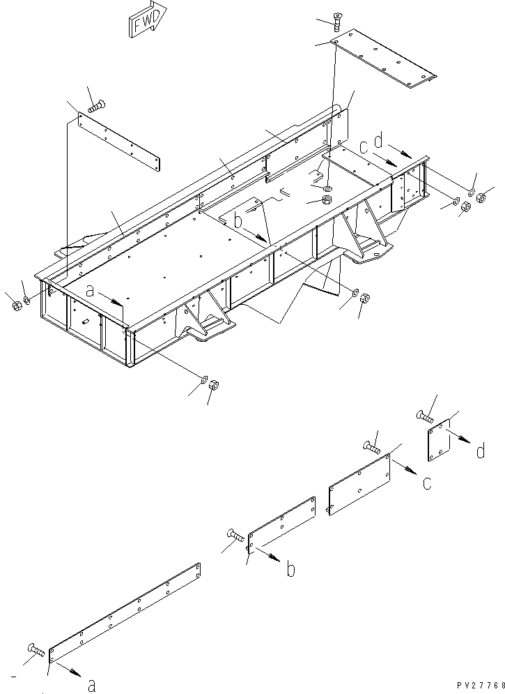 Винт 01240-01235 KOMATSU