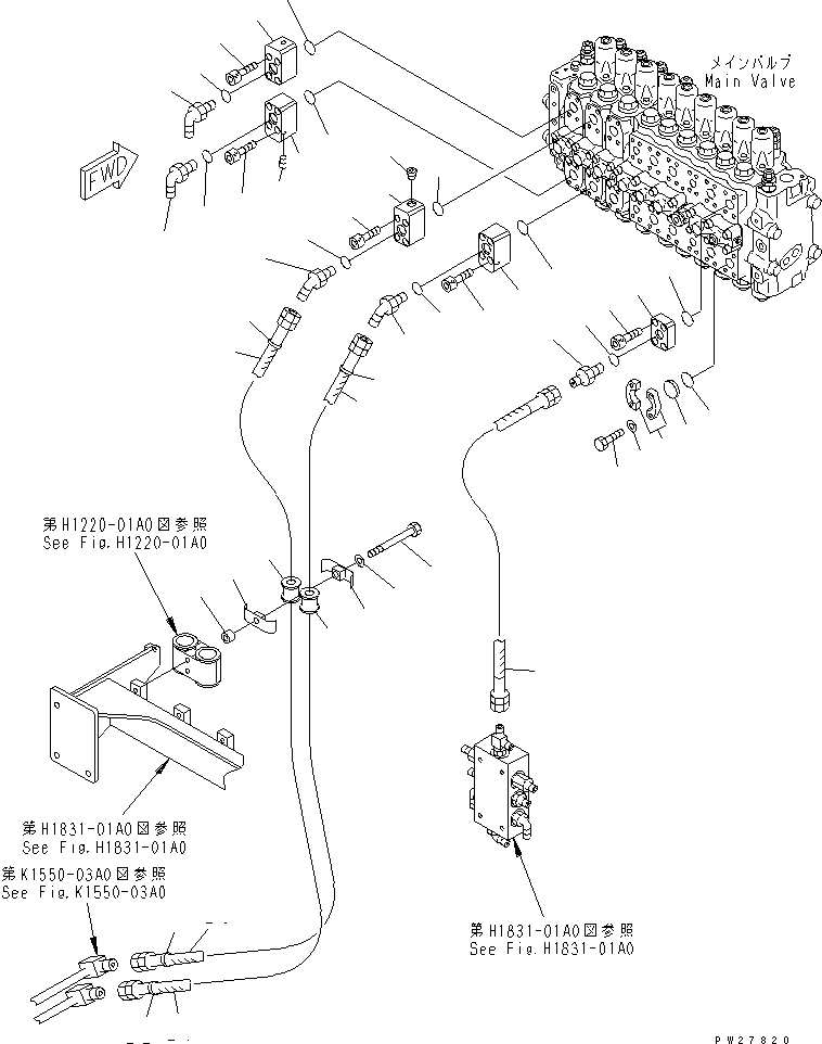 Шланг 07627-00416 KOMATSU