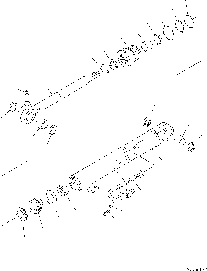 Цилиндр 22J-63-76240 KOMATSU