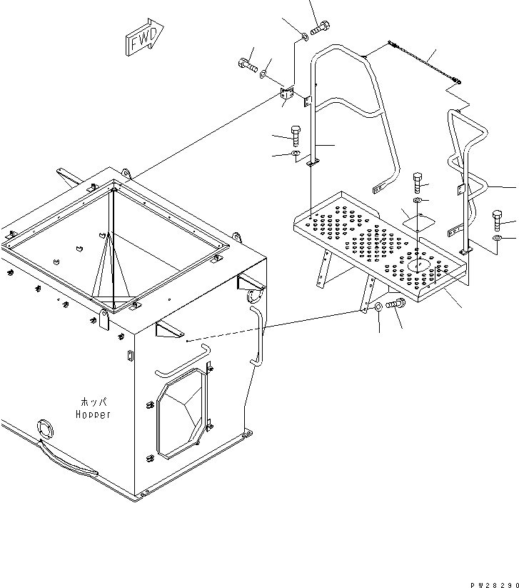 Подножка 8255-72-4541 KOMATSU