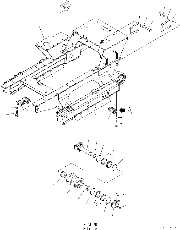 Рама гусеничной тележки 8255-46-4210 KOMATSU