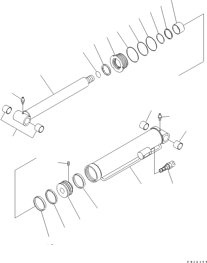 PISTON ROD ASS'Y MH355S62302000 KOMATSU