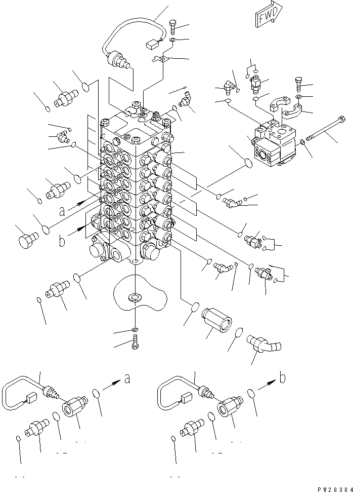 Управляющий клапан (\0\723-57-19200) KOMATSU