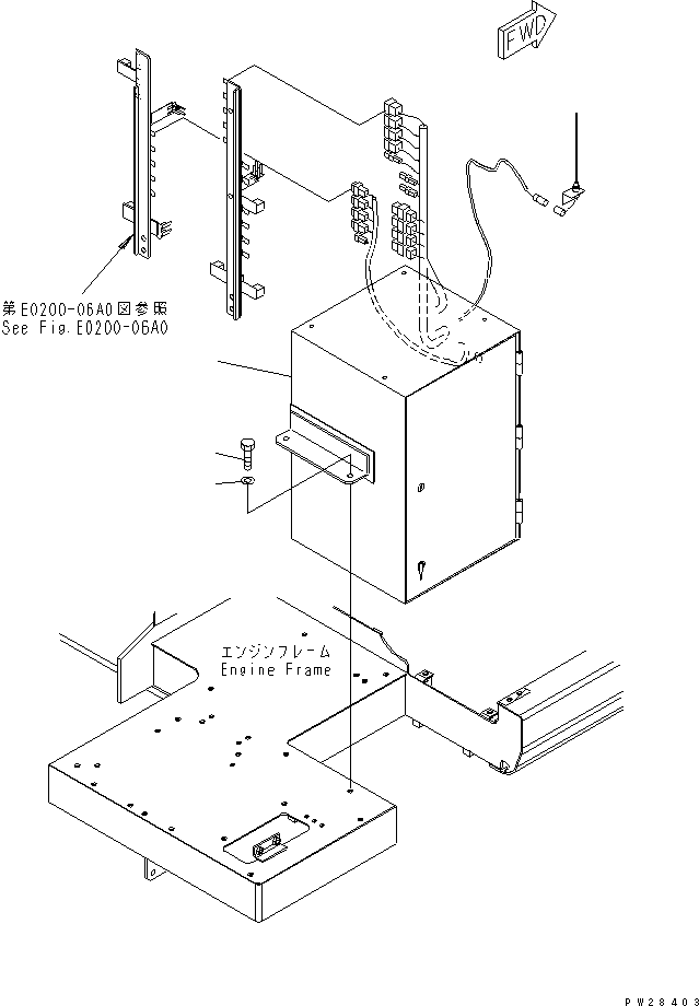 CONTROL BOX ASS'Y (8255-06-4201) KOMATSU