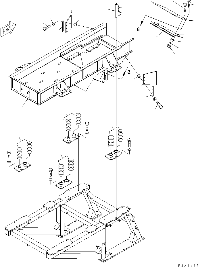 MAIN FRAME 8242-72-2210 KOMATSU