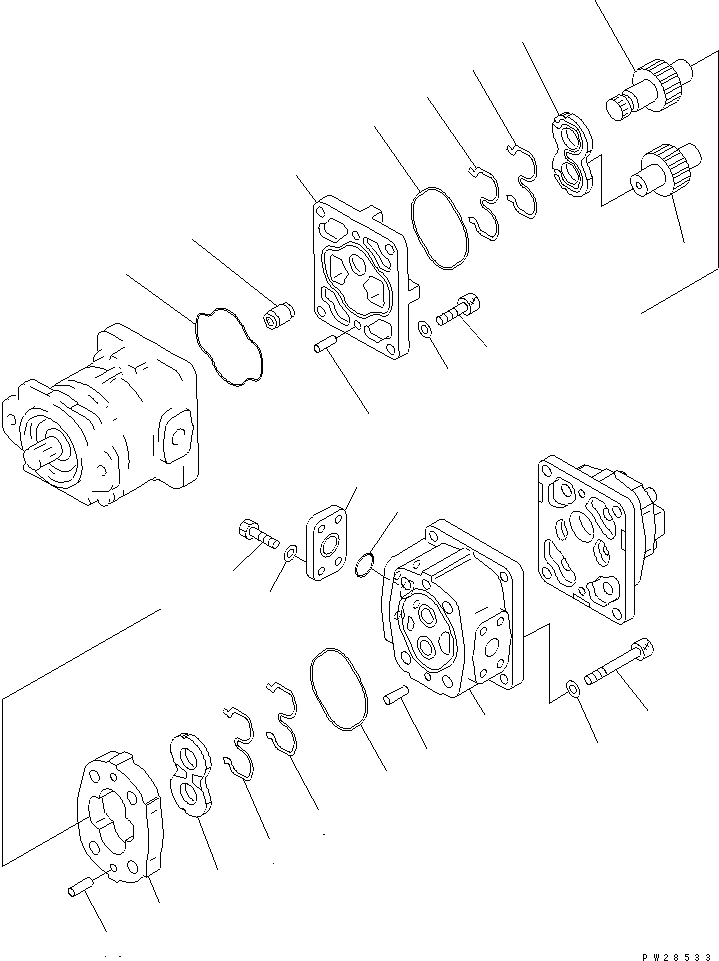 PUMP ASS'Y,(SAR63) 705-22-36280 KOMATSU