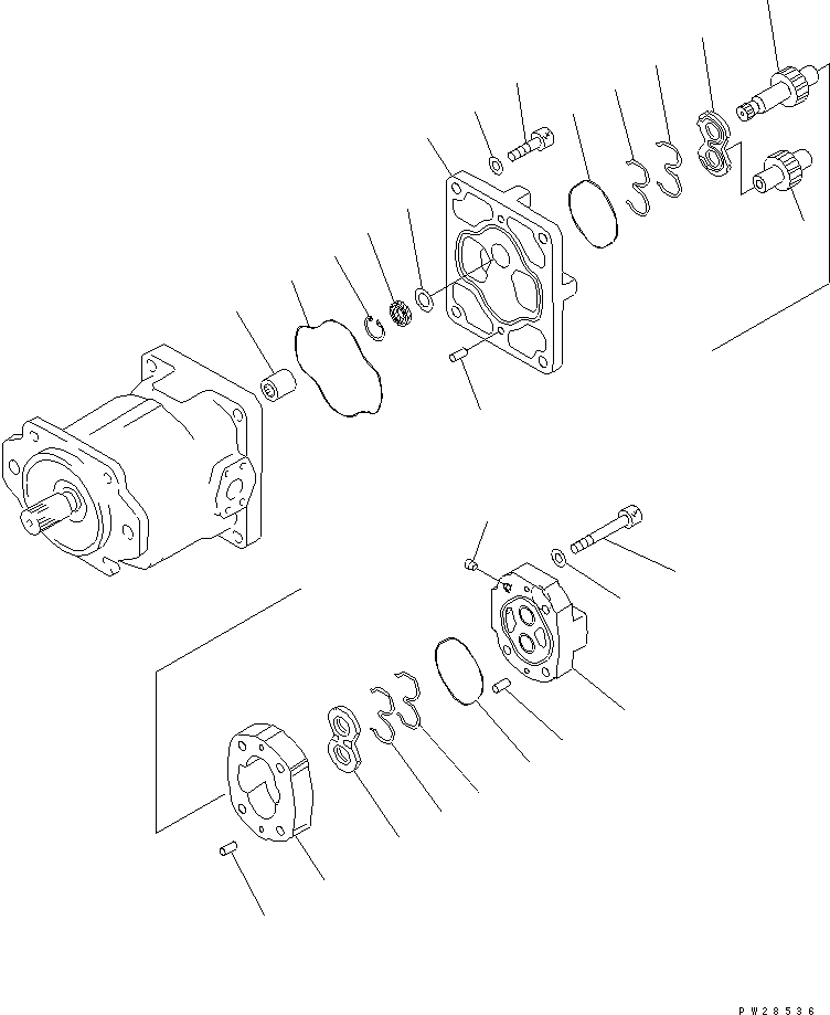 PUMP ASS'Y,(SAR18) 705-22-25070 KOMATSU