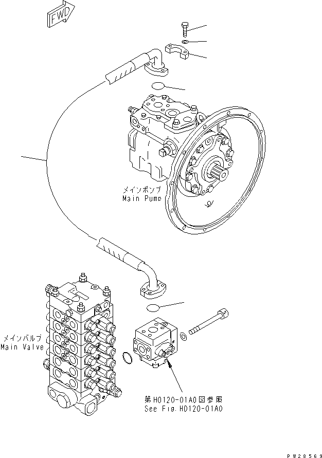 Шланг 201-62-71111 KOMATSU