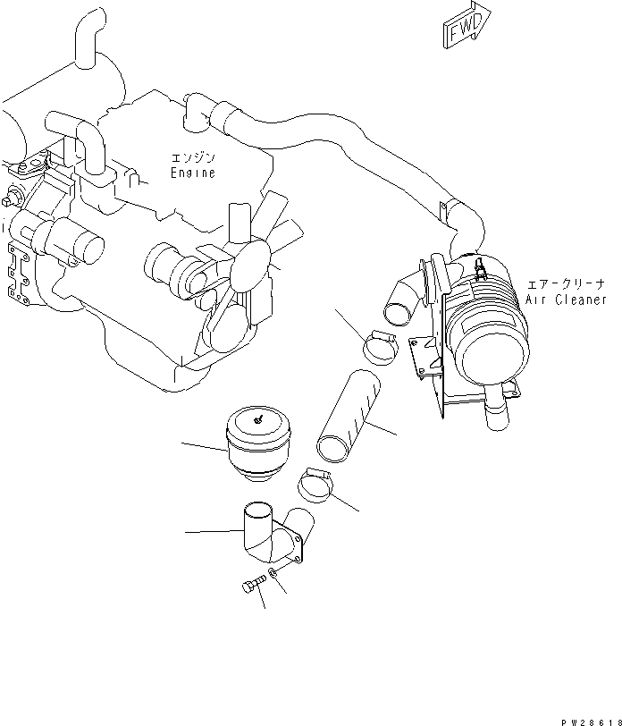 Трубка 8230-01-1111 KOMATSU