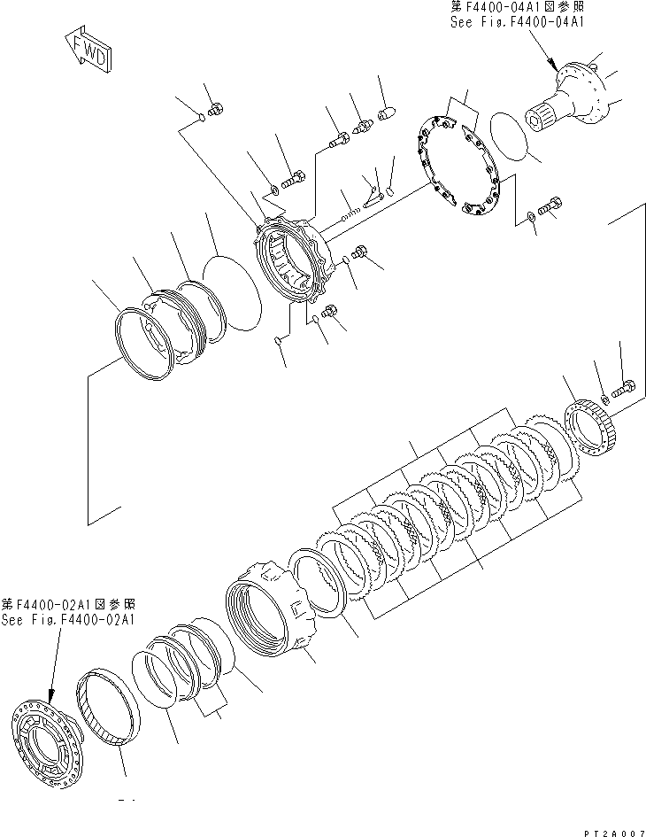 AXLE ASS'Y,FRONT (LIMITED SLIP DIFF.) 421-22-20800 KOMATSU