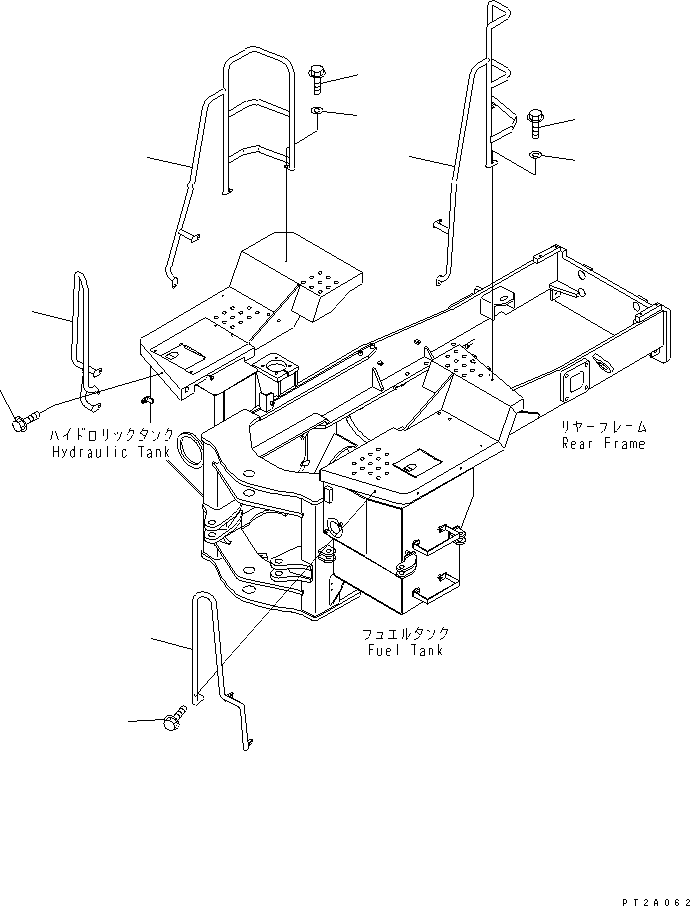 HAND RAIL,R.H. 41K-54-23340 KOMATSU