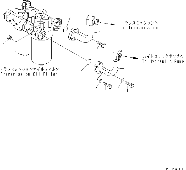 Трубка 41L-16-21130 KOMATSU