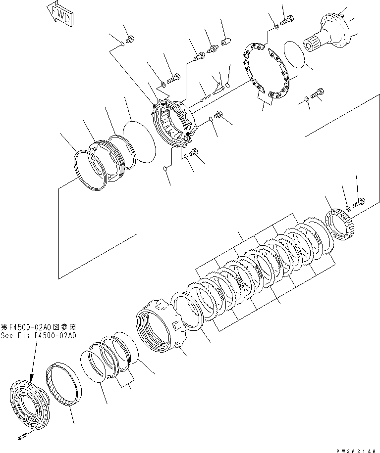 AXLE ASS'Y,REAR (LIMITED SLIP DIFF.) 421-23-20800 KOMATSU