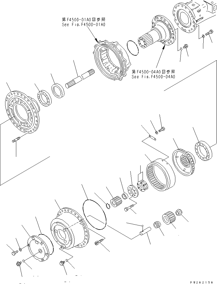 AXLE ASS'Y,REAR (LIMITED SLIP DIFF.) (421-23-20800) KOMATSU