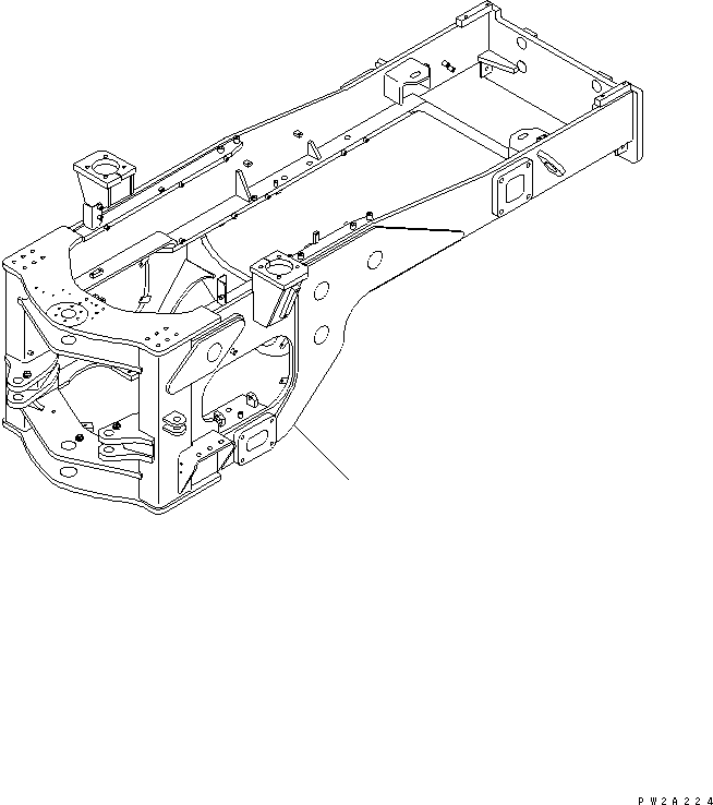 Задняя рама 41K-46-20120 KOMATSU