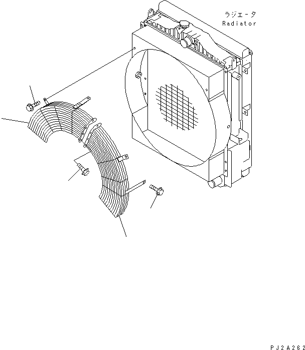 GUARD,FAN 23S-03-51380 KOMATSU