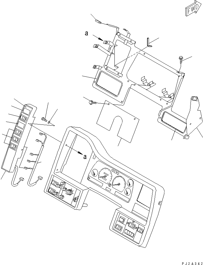 PANEL ASS'Y,INSTRUMENT (23S-05-55080) KOMATSU