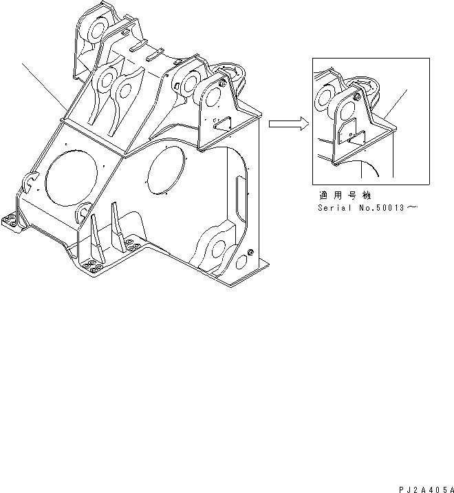 FRAME,FRONT 427-N96-2114 KOMATSU