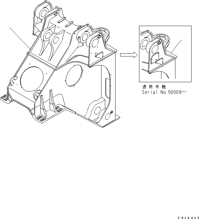 FRAME,FRONT 427-S95-4151 KOMATSU