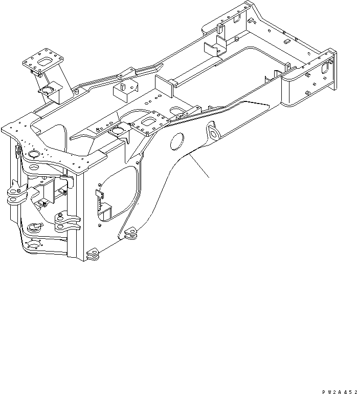 REAR FRAME,REAR 41D-46-22100 KOMATSU