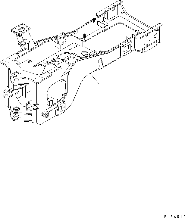 Задняя рама 41L-Z00-2120 KOMATSU