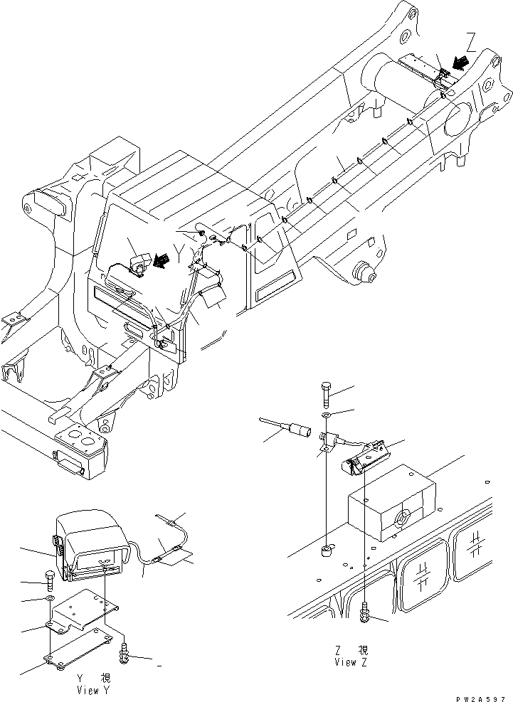 MONITOR ASS'Y 569-86-63200 KOMATSU