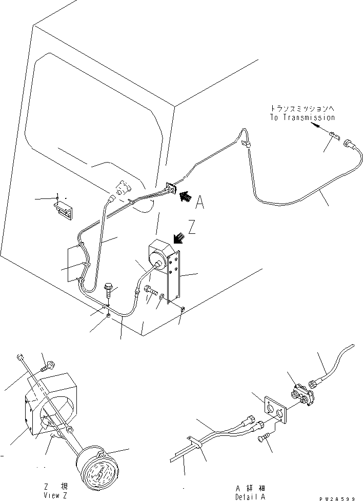 Кабель 08603-45023 KOMATSU