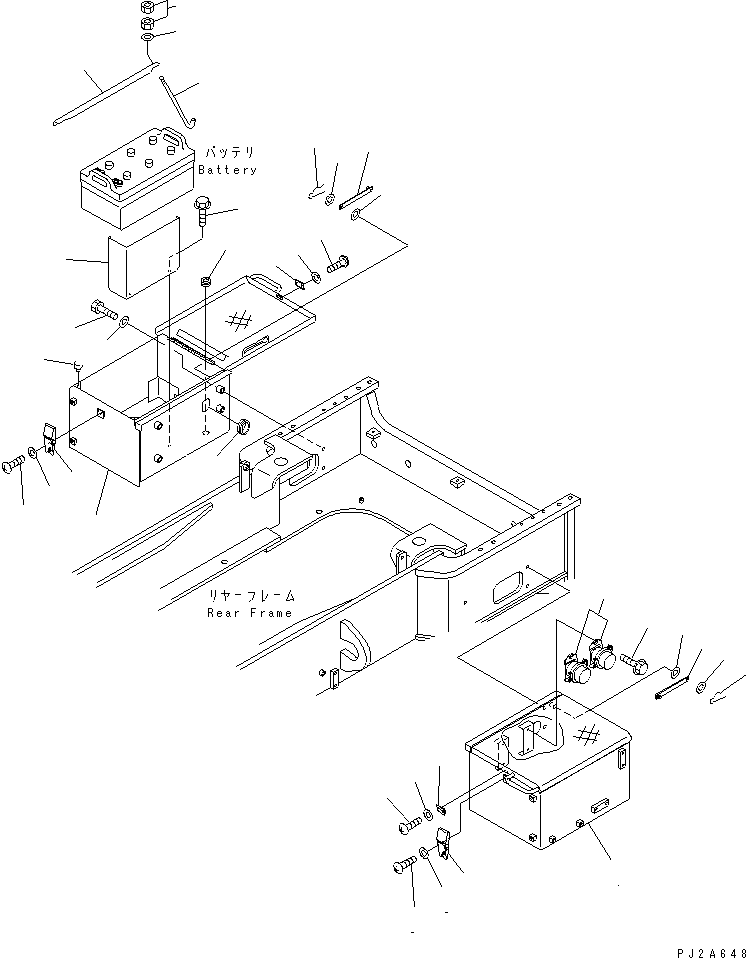 BATTERY BOX,R.H. 426-06-21223 KOMATSU