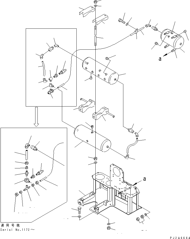 BRACKET,(FOR EC REGULATION) 566-35-6A480 KOMATSU