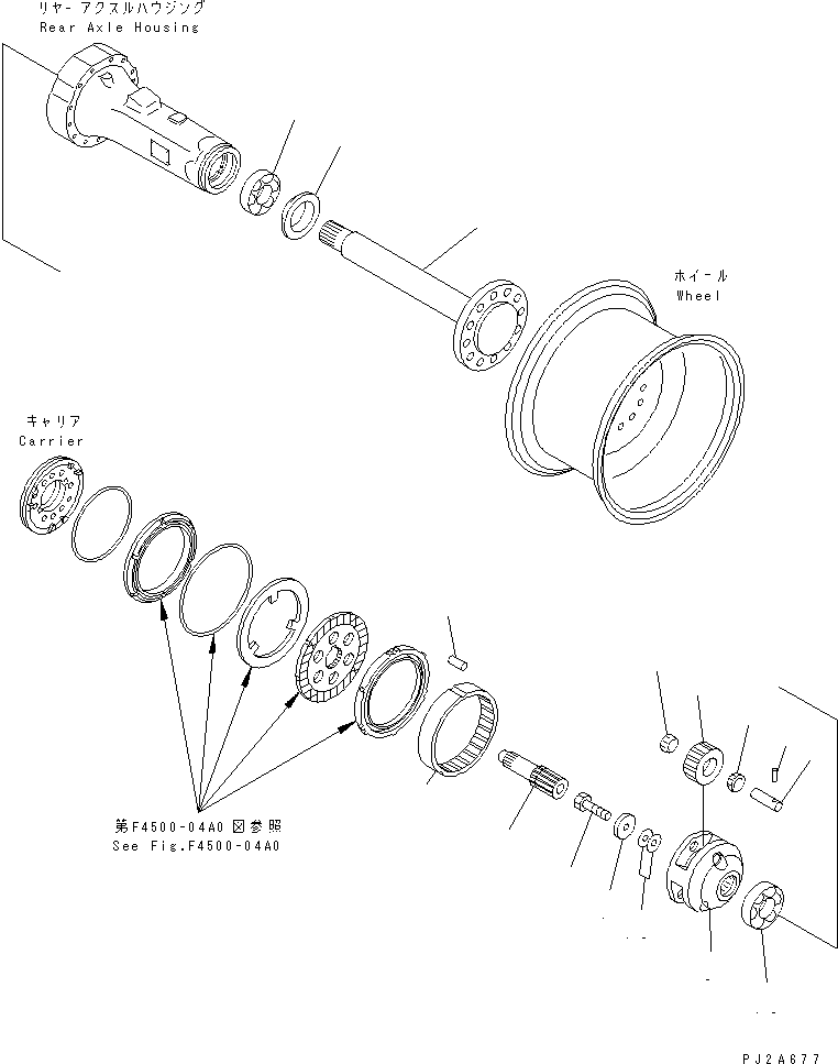 AXLE ASS'Y,REAR 417-23-20002 KOMATSU
