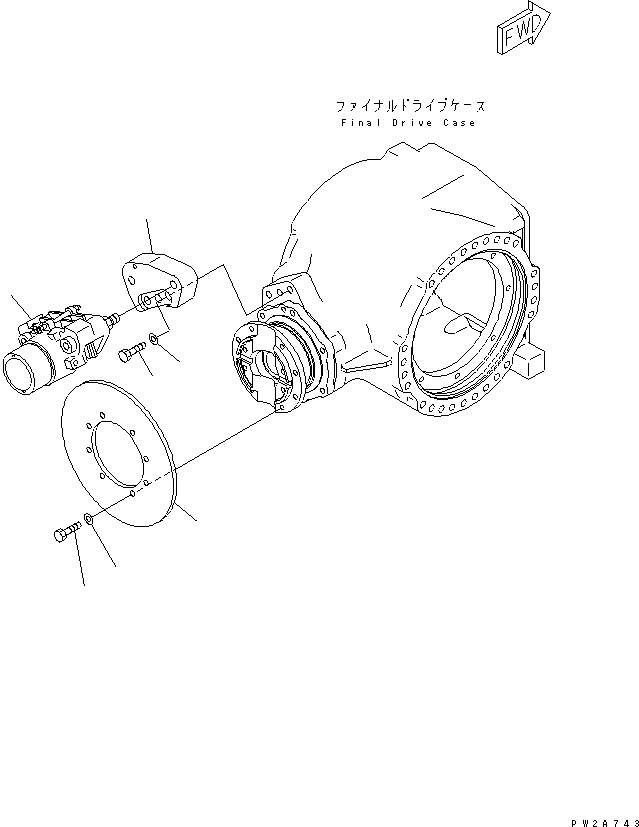 CALIPER ASS'Y {PARKING BRAKE} (\0\23B-32-31301) KOMATSU