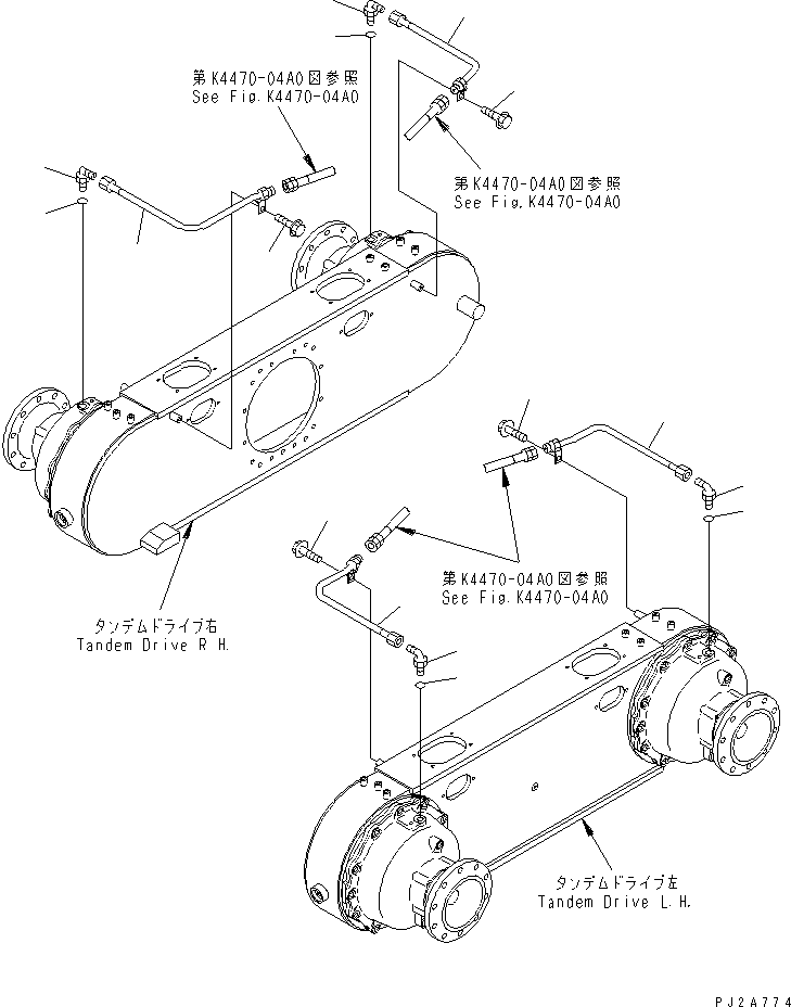 Трубка 23B-25-31872 KOMATSU